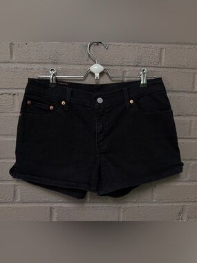 Levi’s black jean shorts